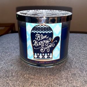Bath and Body Works Blue Berry Sugar 3 Wick Candle